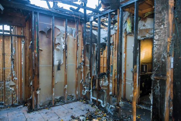 Professional Emergency Fire Cleanup technician working in Pittsboro, NC